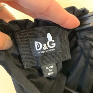 Dolce & Gabbana Tops - D&G Dolce and Gabbana Black cinch neck top blouse Dolce & Gabbana Tops - D&G Dolce and Gabbana Black cinch neck top blouse